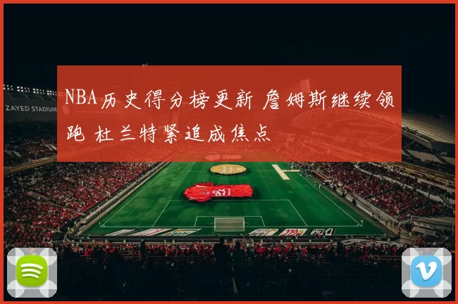 NBA历史得分榜更新 詹姆斯继续领跑 杜兰特紧追成焦点